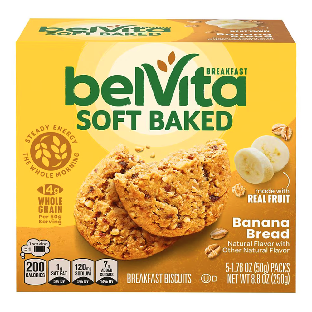 Бисквитный завтрак с мягким банановым хлебом – 8,8 унций (250 г)